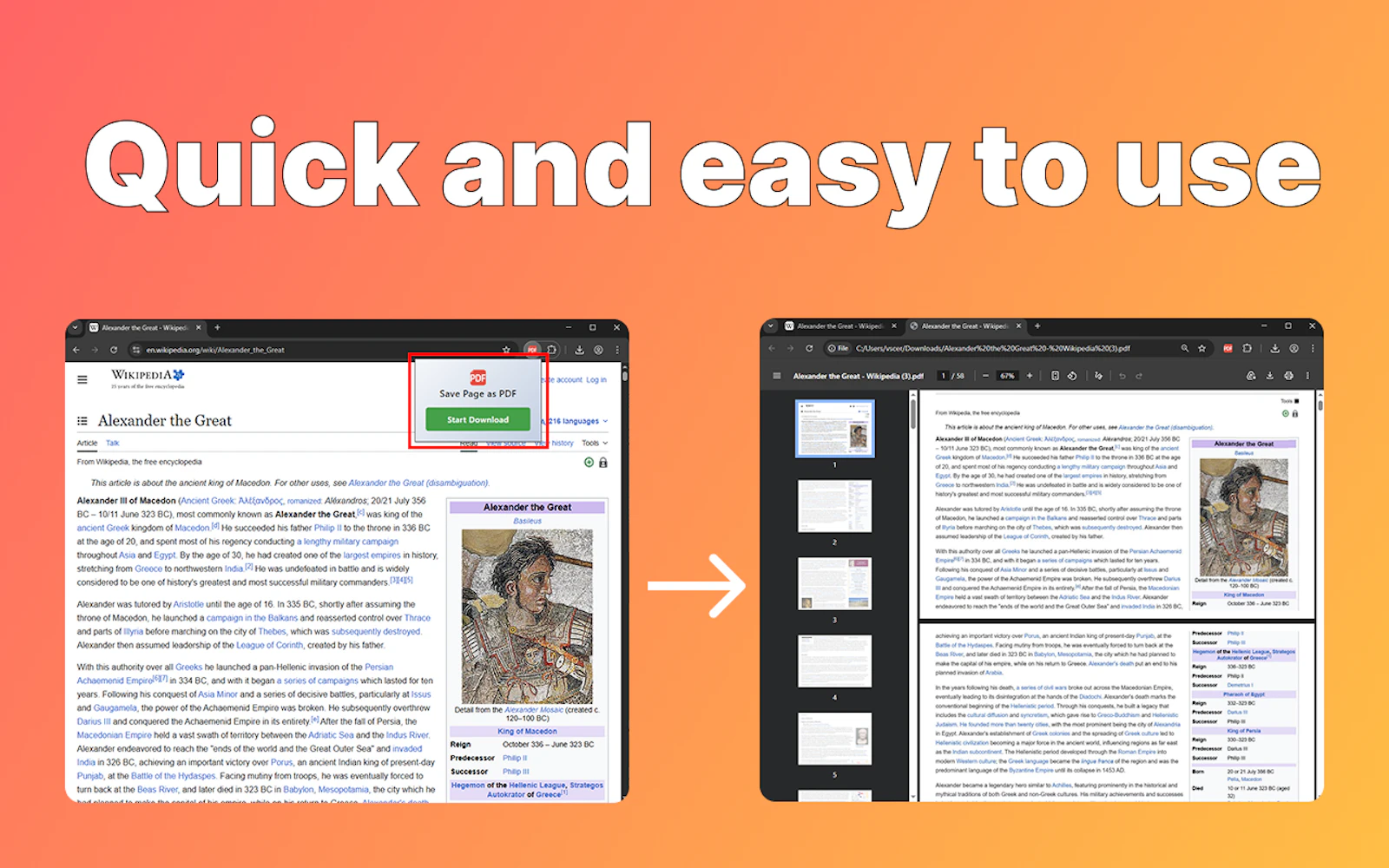 Save Page as PDF screenshot 3