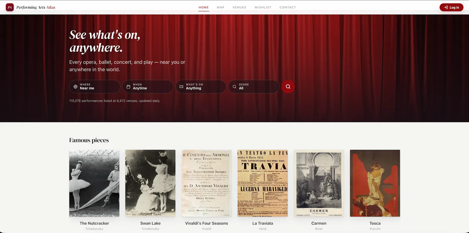 Performing Arts Atlas screenshot 1