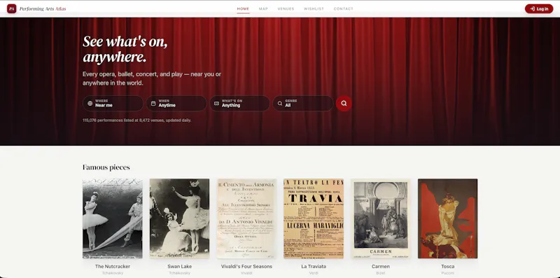 Performing Arts Atlas screenshot 1