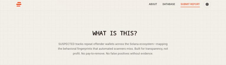 SUSPECTED gallery image