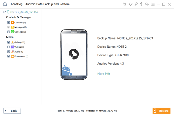 Fonedog Android Data Backup & Restore media 6
