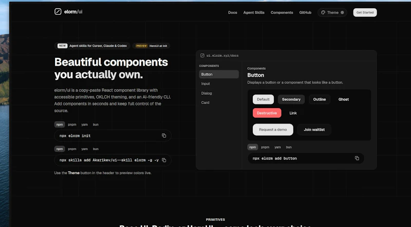 elorm/ui screenshot 1
