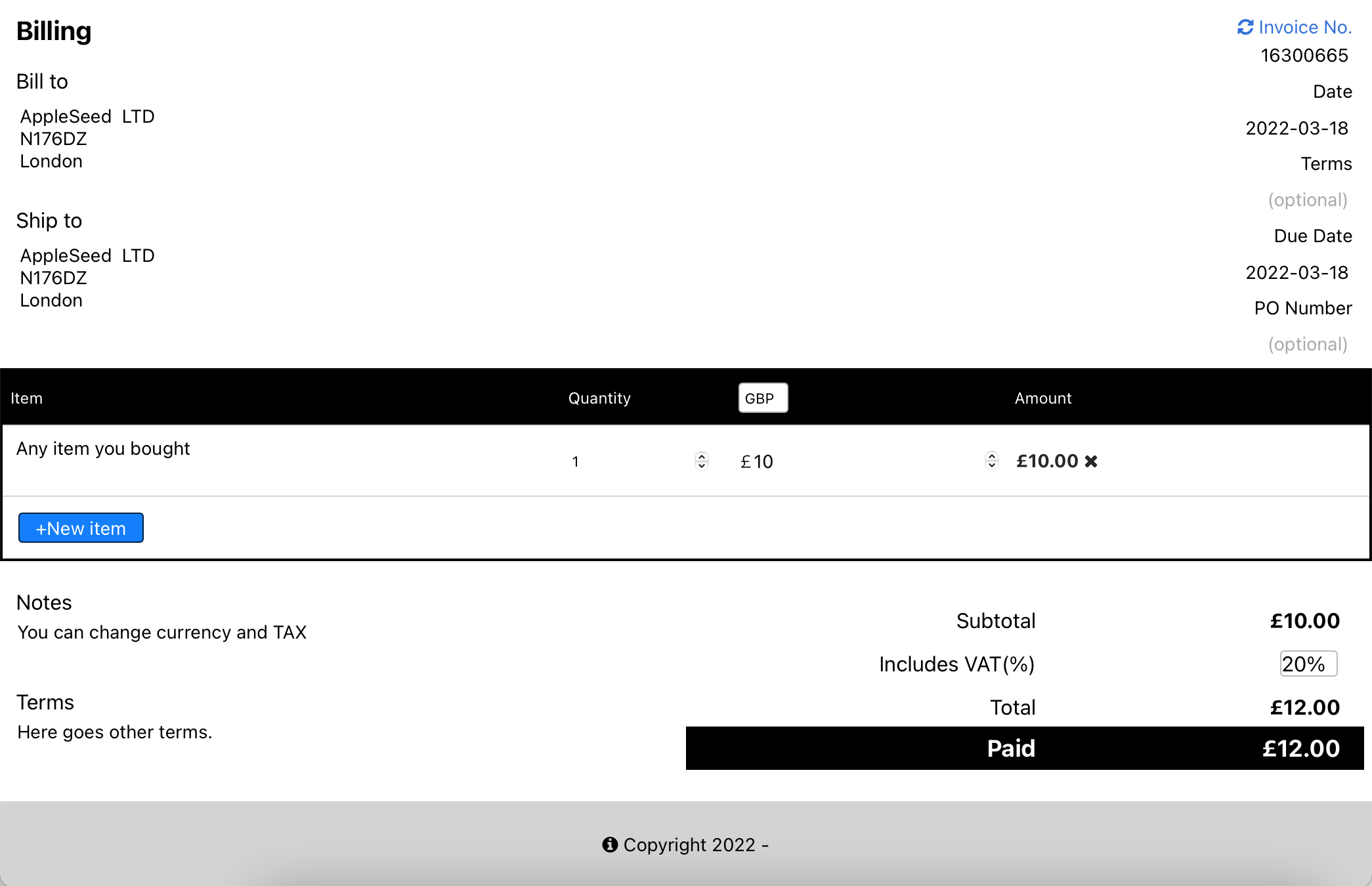 Invoice Maker gallery image
