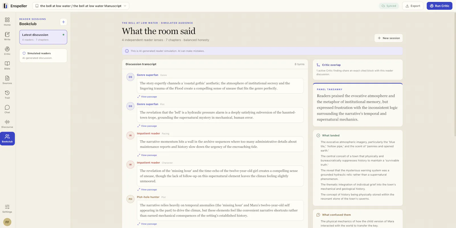 Enspeller — AI Analytical Writing Studio screenshot 5