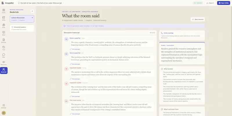 Enspeller — AI Analytical Writing Studio screenshot 5