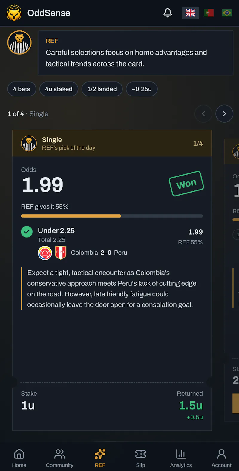 OddSense screenshot 5