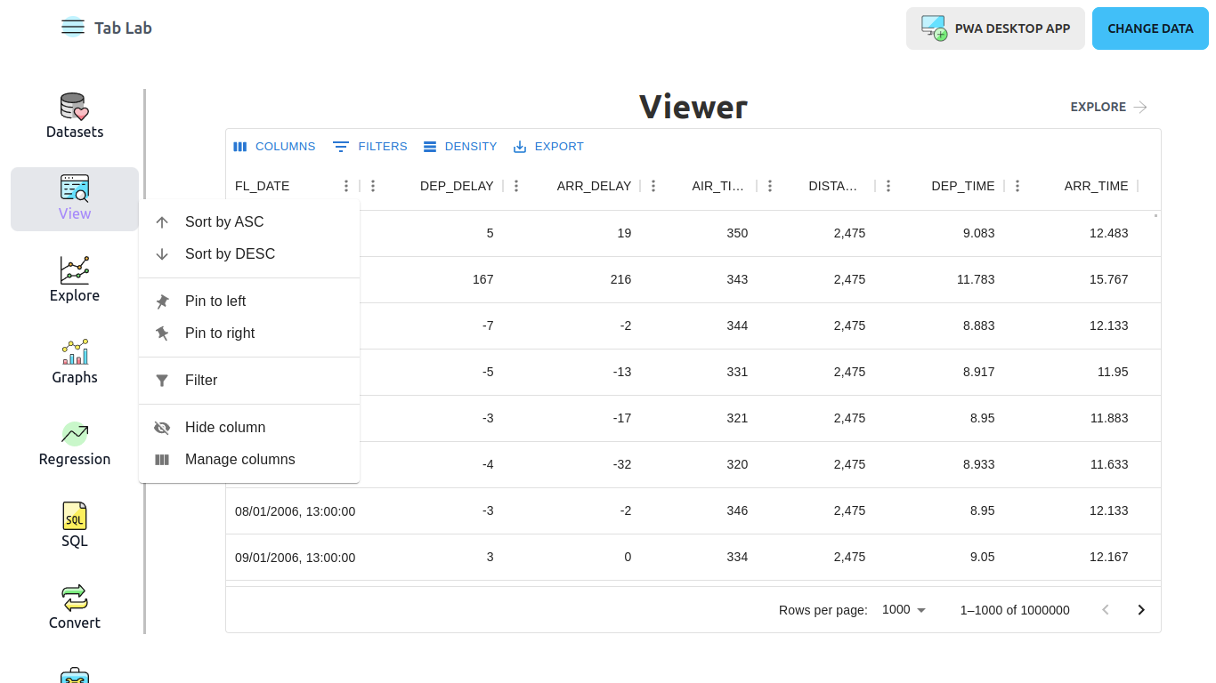 Visualizador de CSV e fabricante de gráficos media 5