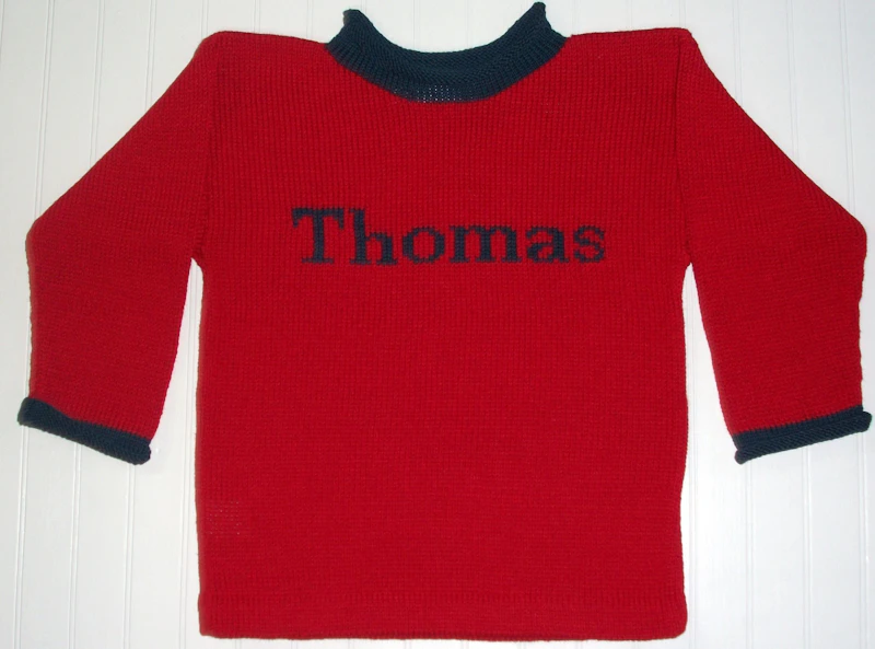 Name or Monogram Baby Sweater screenshot 1