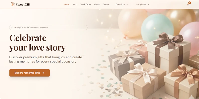 SweetGift screenshot 1