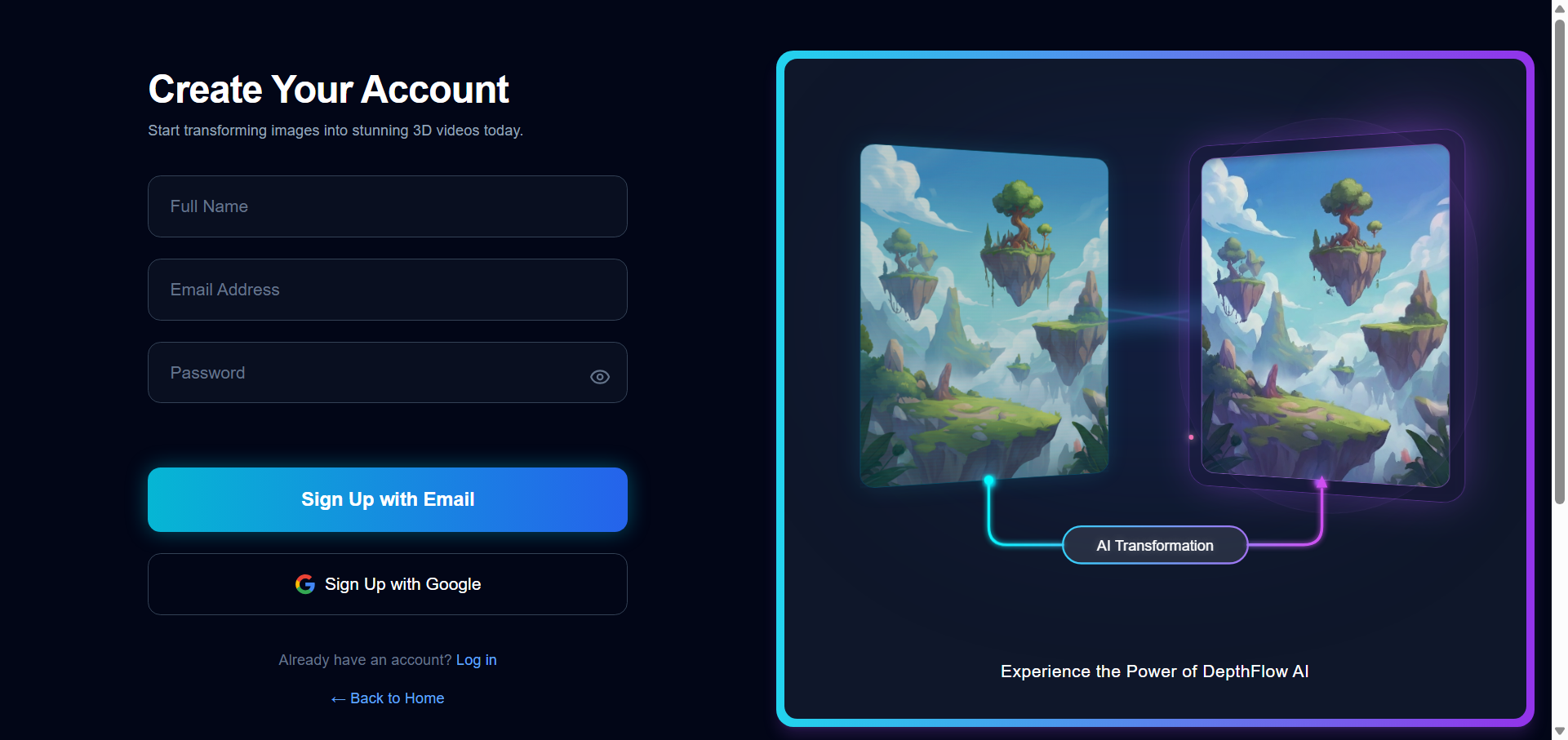 Depthflow AI - Screenshot 2 showing product features and functionality