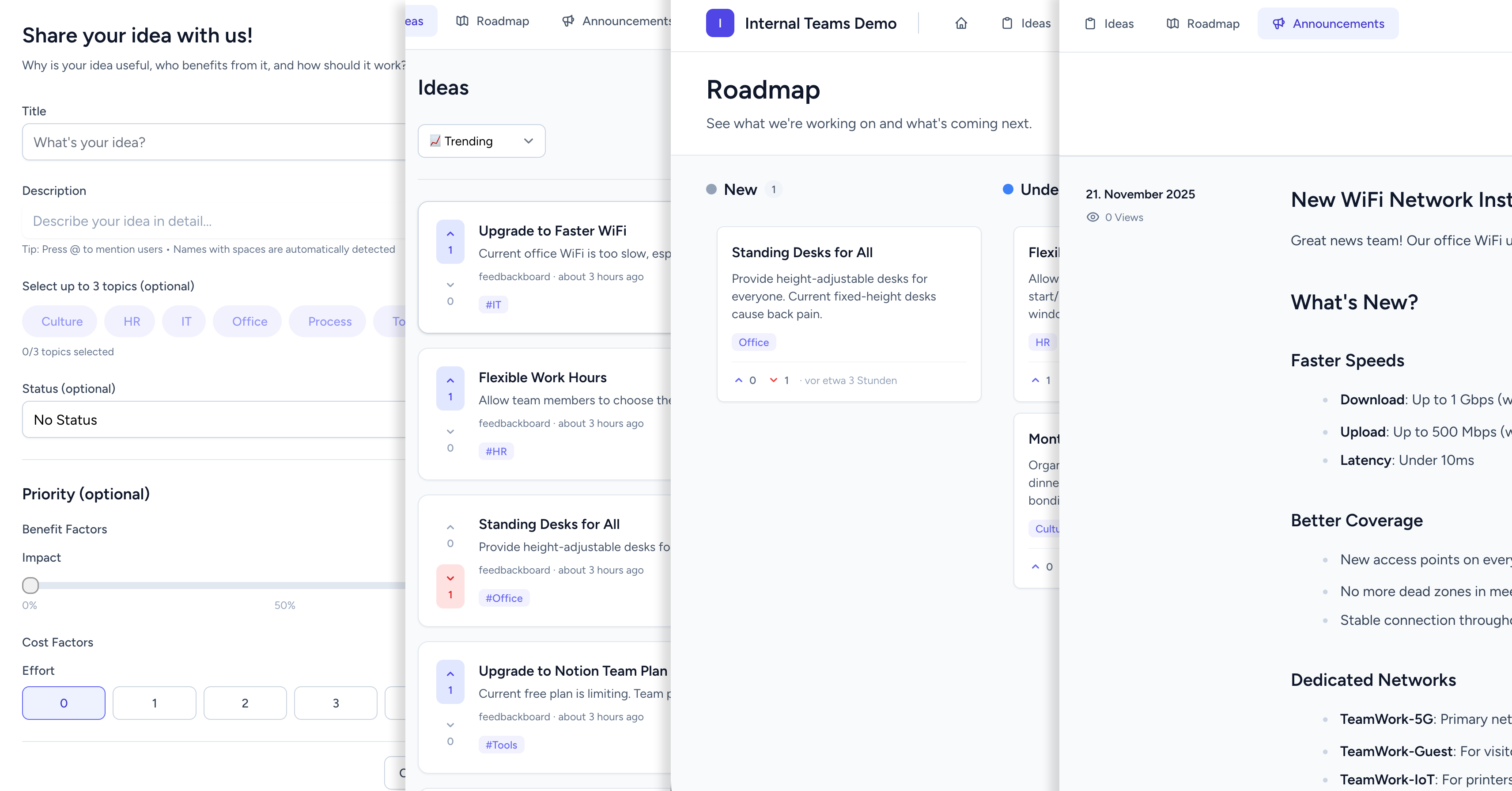 Feedbackboard.io - Screenshot 4 showing product features and functionality