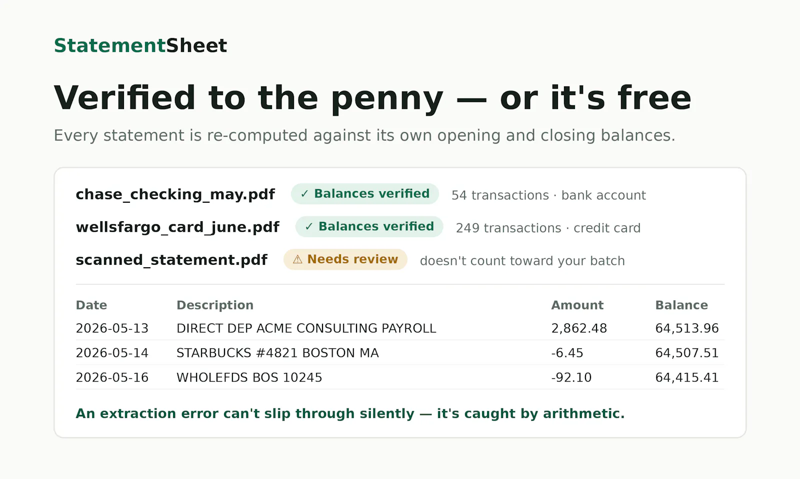 StatementSheet screenshot 2