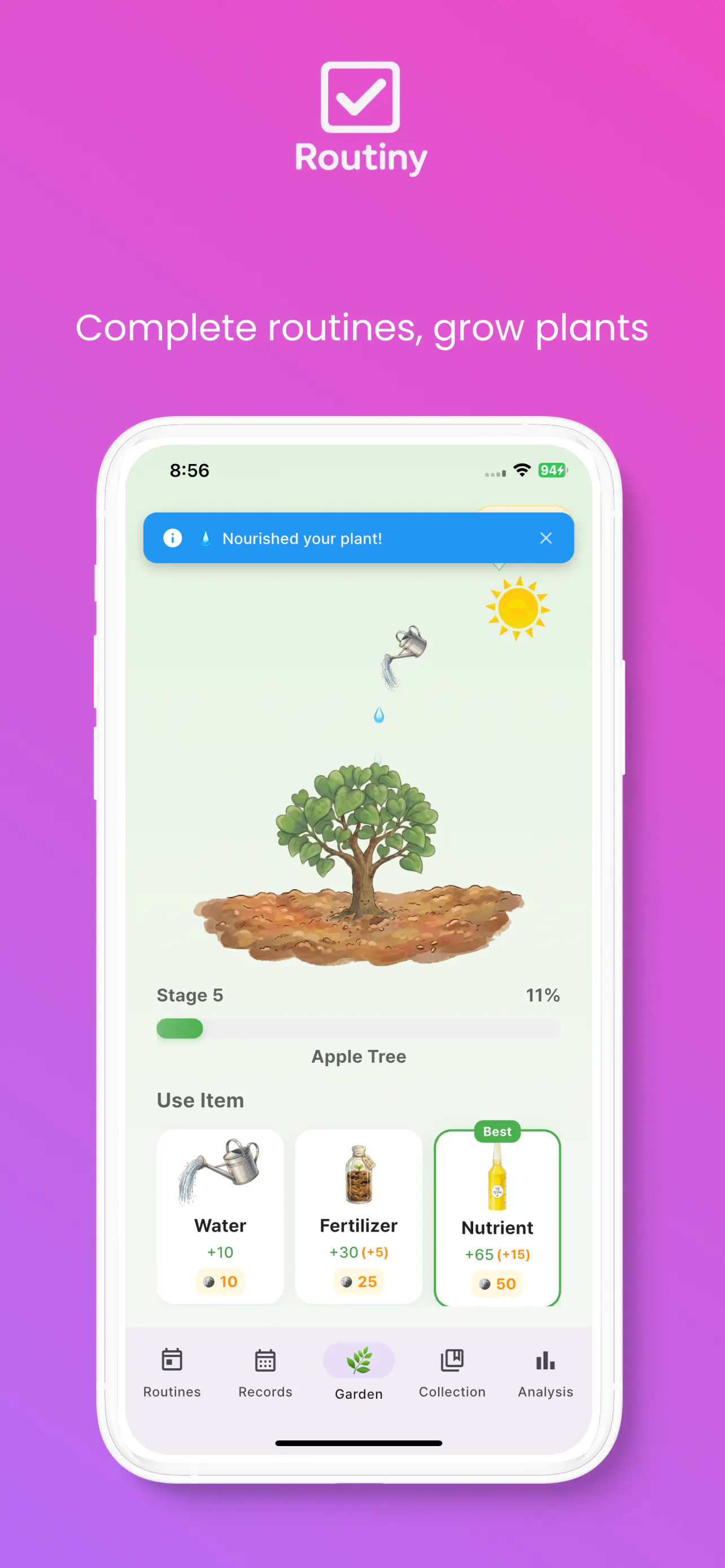 Routiny product banner