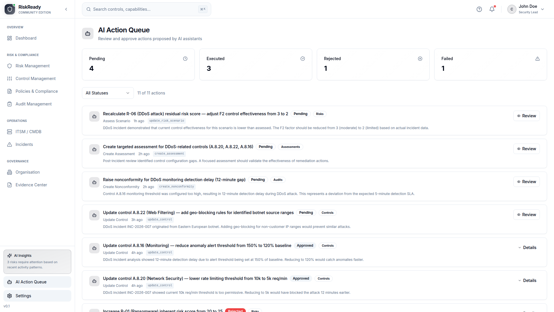 RiskReady Community Edition gallery image
