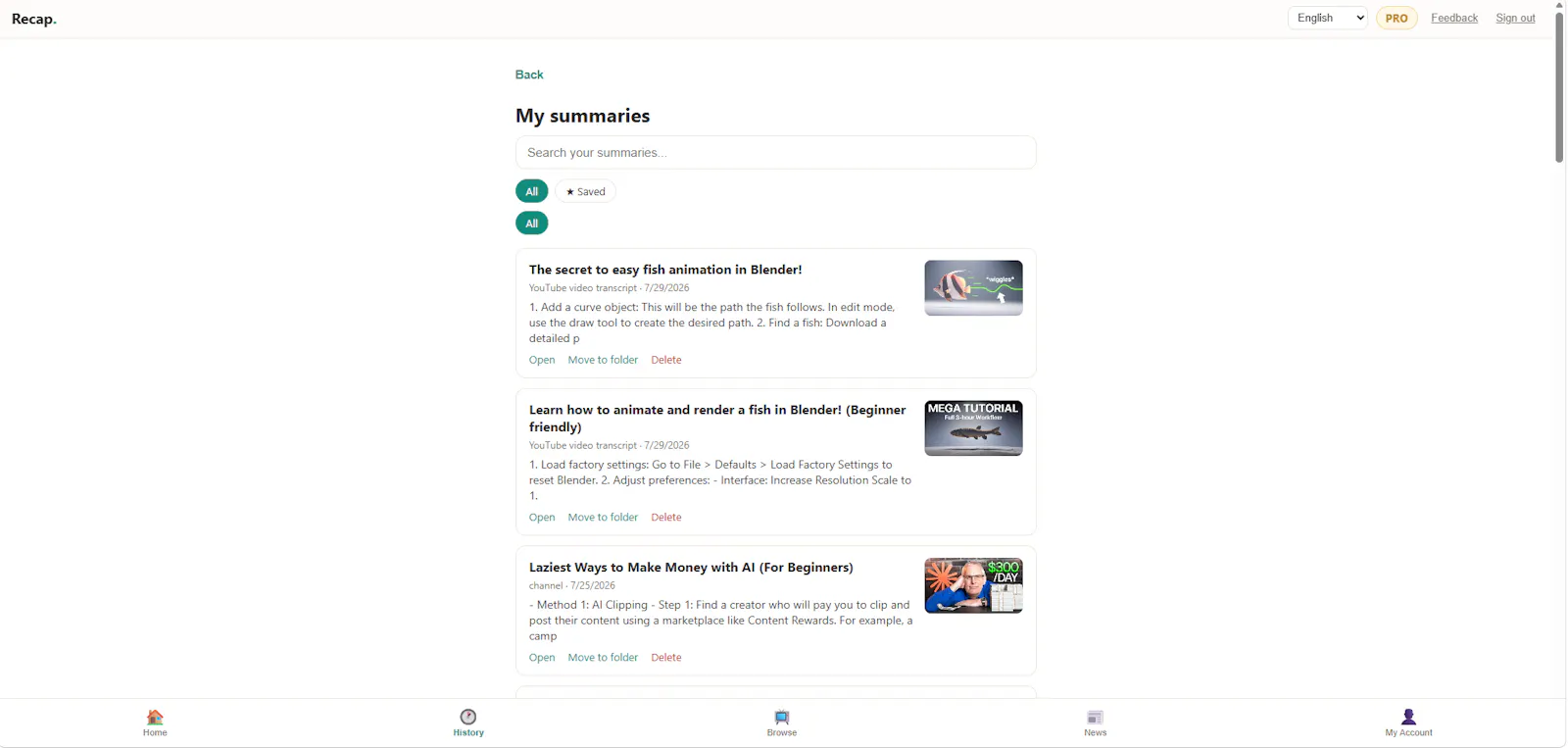 Recap screenshot 8