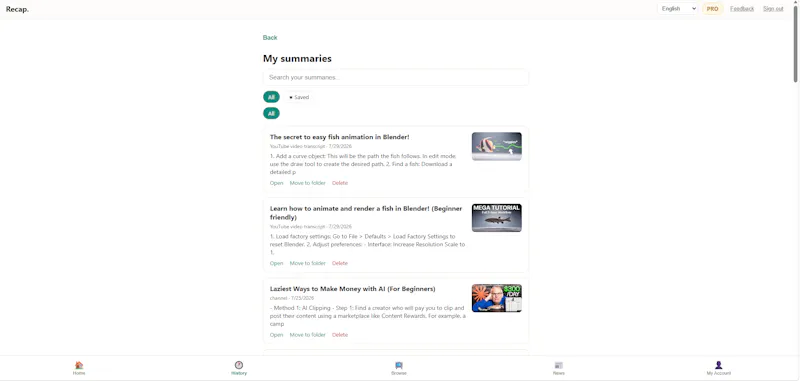 Recap screenshot 8