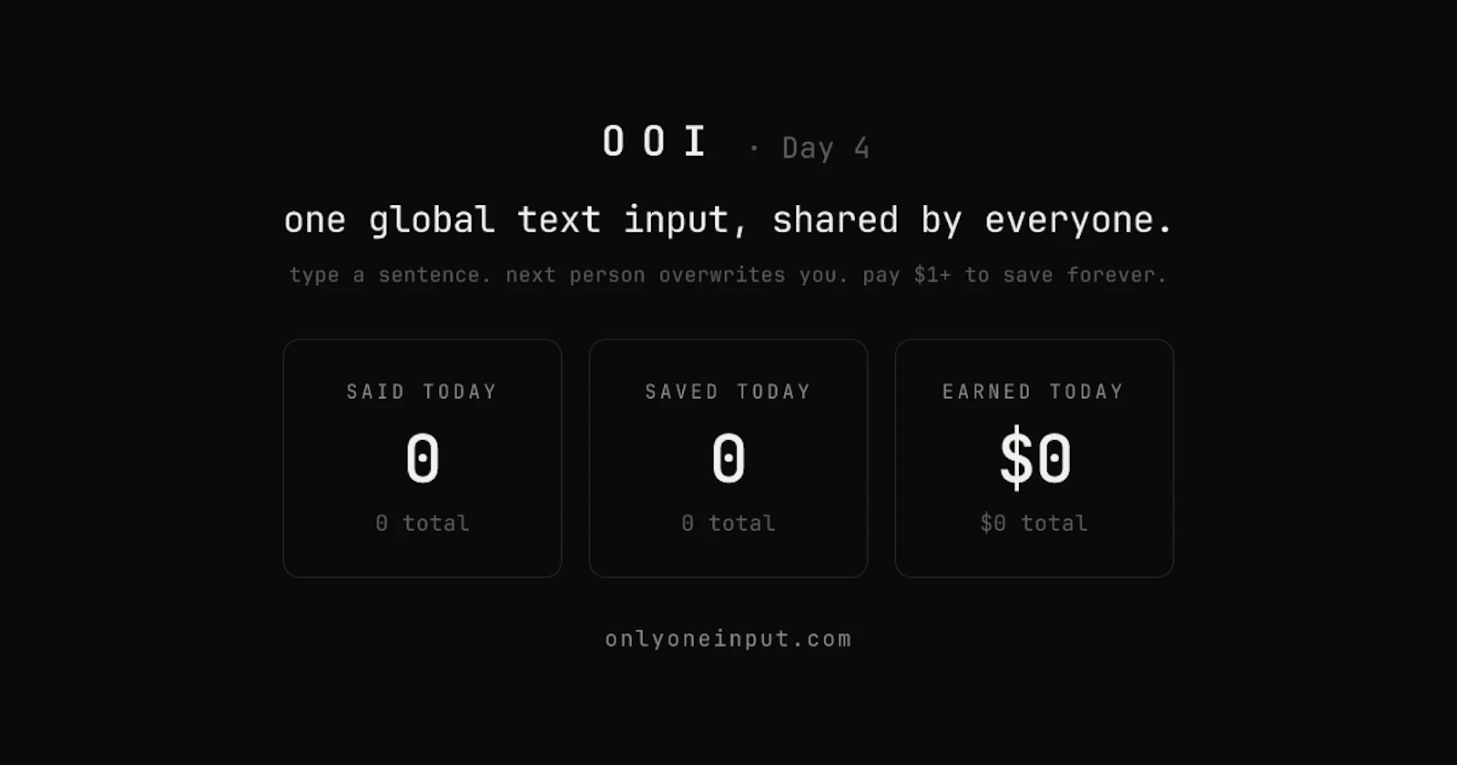 Only One Input screenshot 2