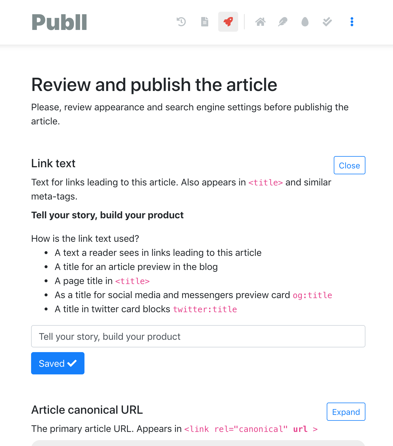Blog platform for founders gallery image