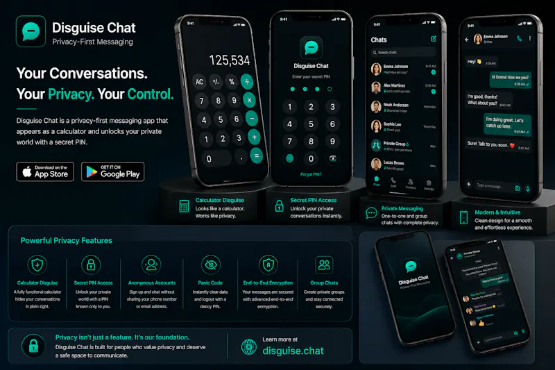 Disguise Chat — Secret Messenger App screenshot 1
