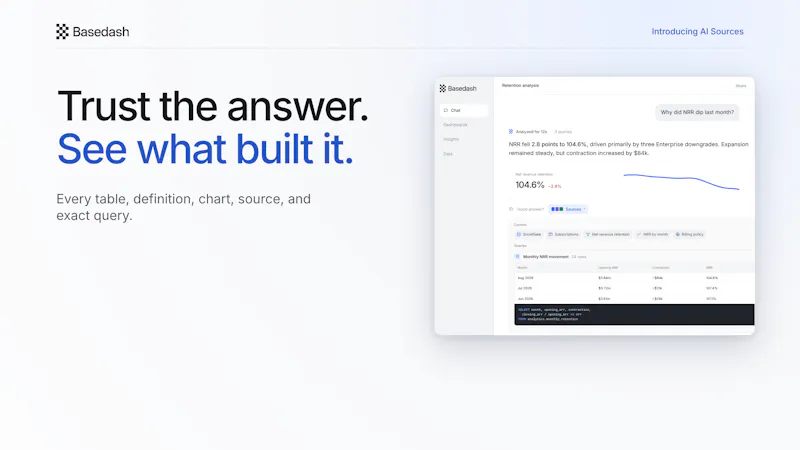Basedash AI Sources screenshot 4