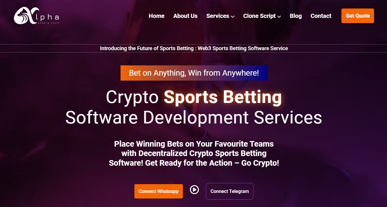Crypto Sports Betting Software Development Services