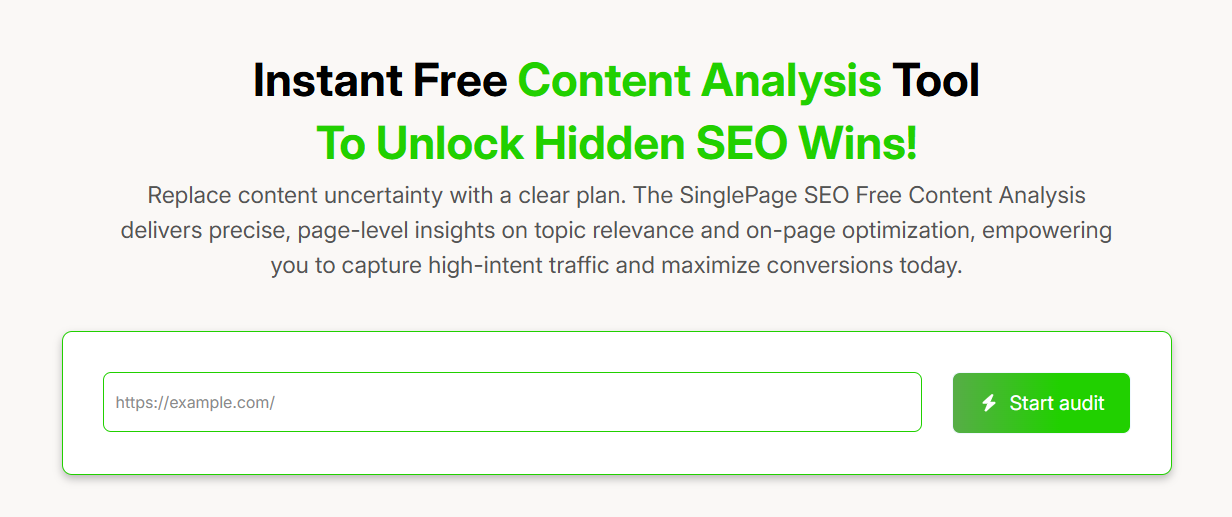 SinglePage SEO gallery image