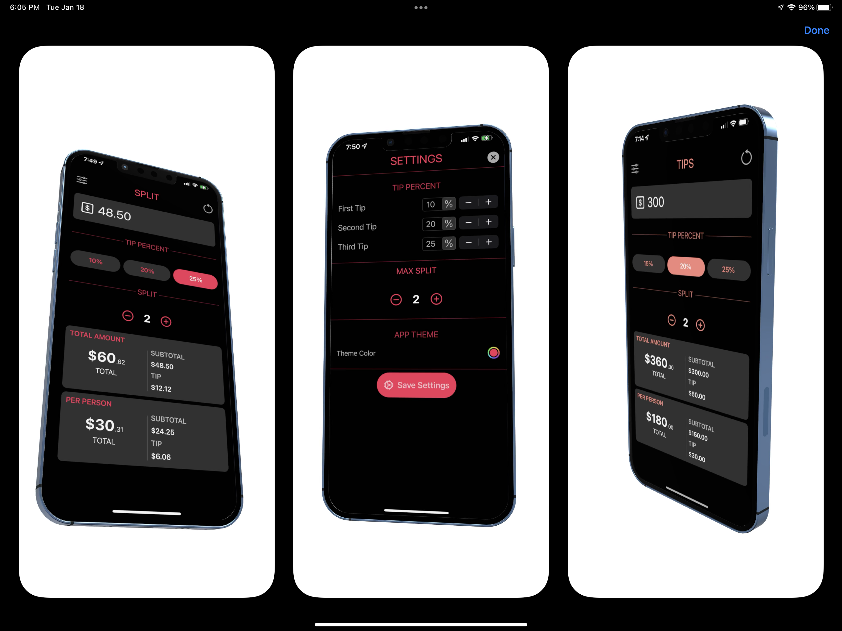Split: Tip Calculator gallery image
