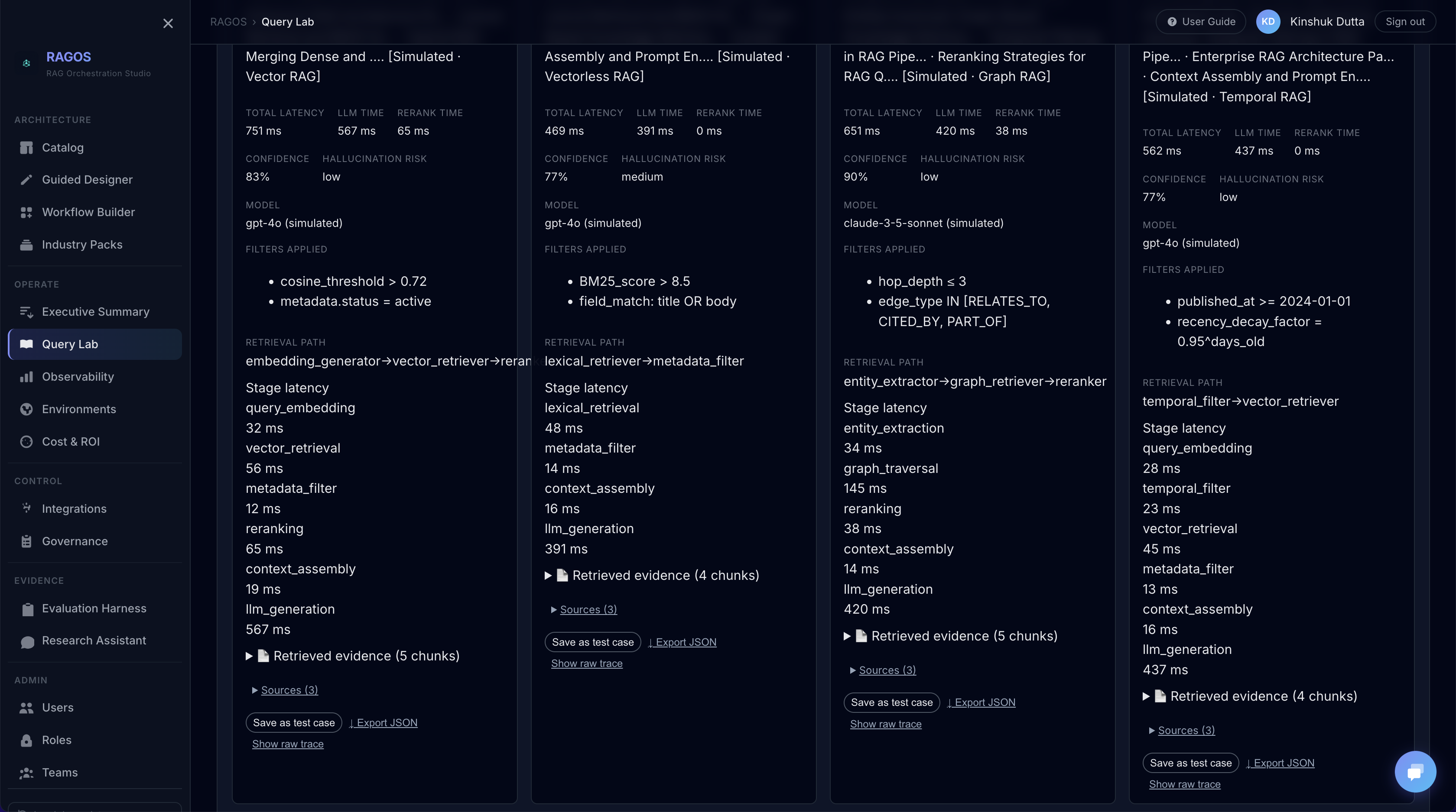 RAG Orchestration Studio gallery image