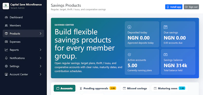 Microfinance Solution screenshot 6