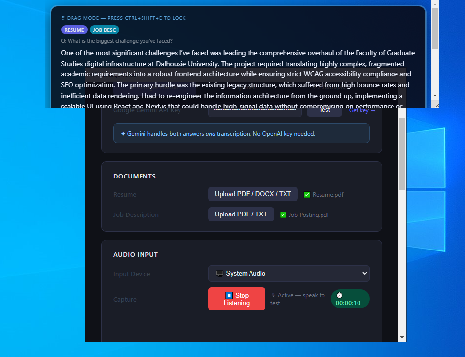 Vantage Voice (Interview Co-pilot) gallery image