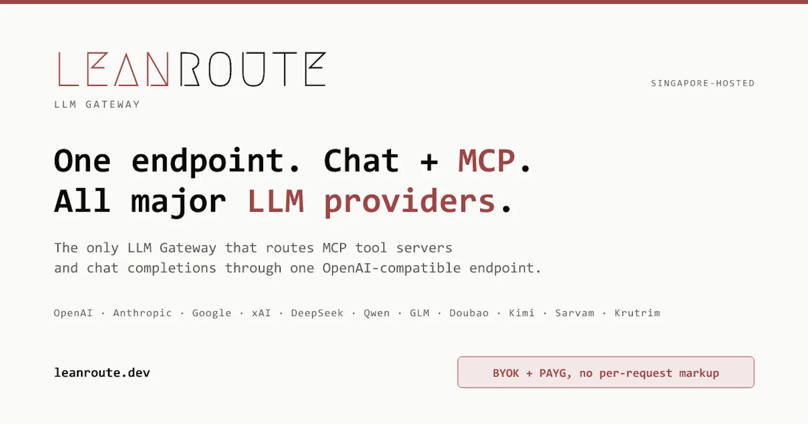 Leanroute screenshot 1