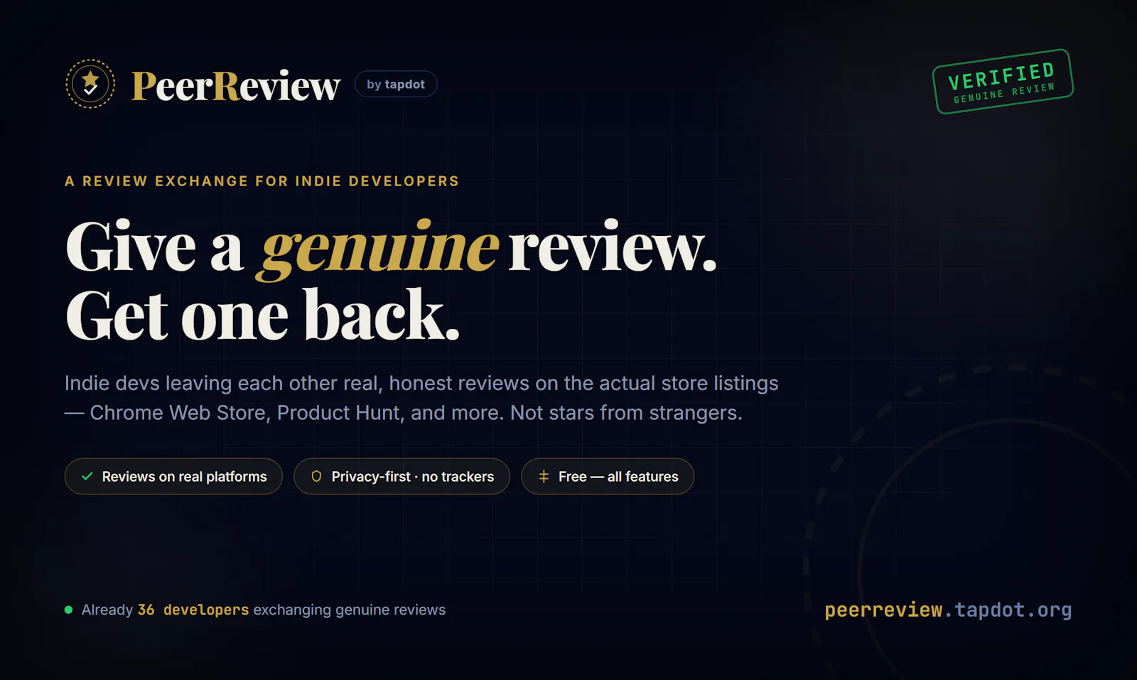 PeerReview screenshot 1
