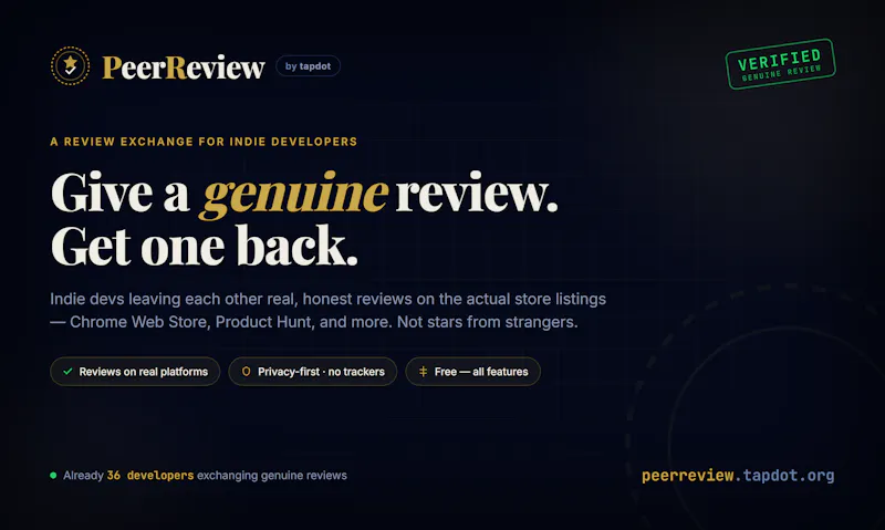 PeerReview screenshot 1
