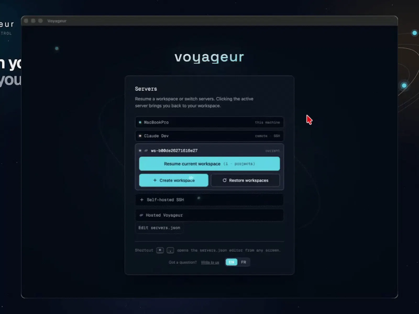 Voyageur screenshot 1 (video preview)