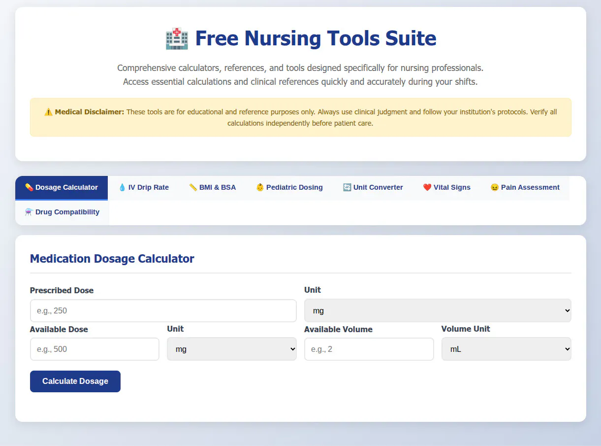 Nursing Tool Suite gallery image
