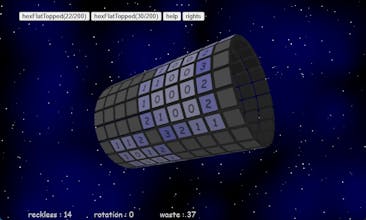 hexmap-minesweeper on a cylinder gallery image
