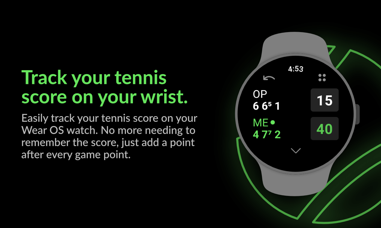 Tennistrkr para Wear OS media 3