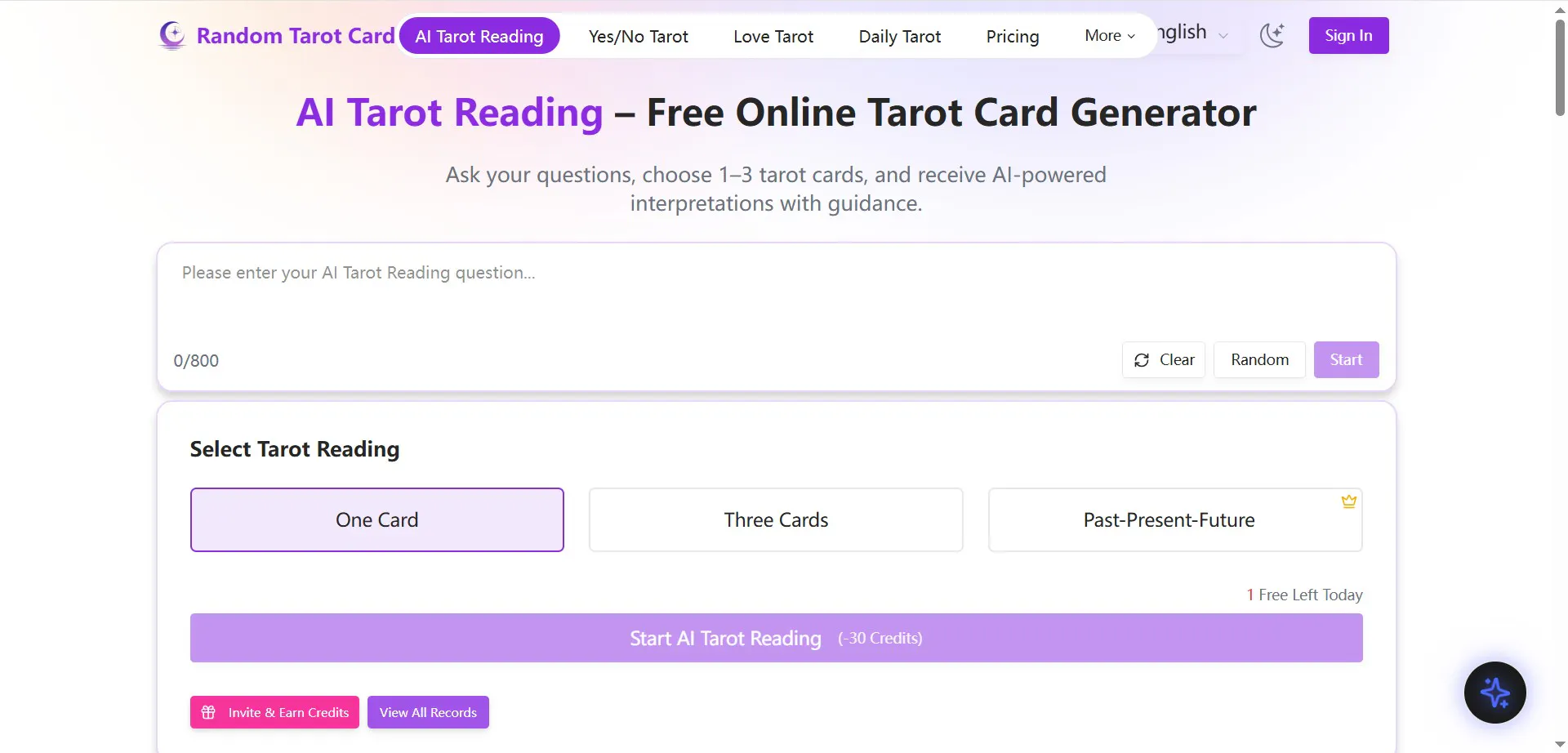 Random Tarot Card gallery image