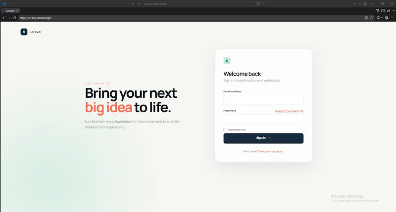 Laravel SaaS Starter Kit screenshot 7