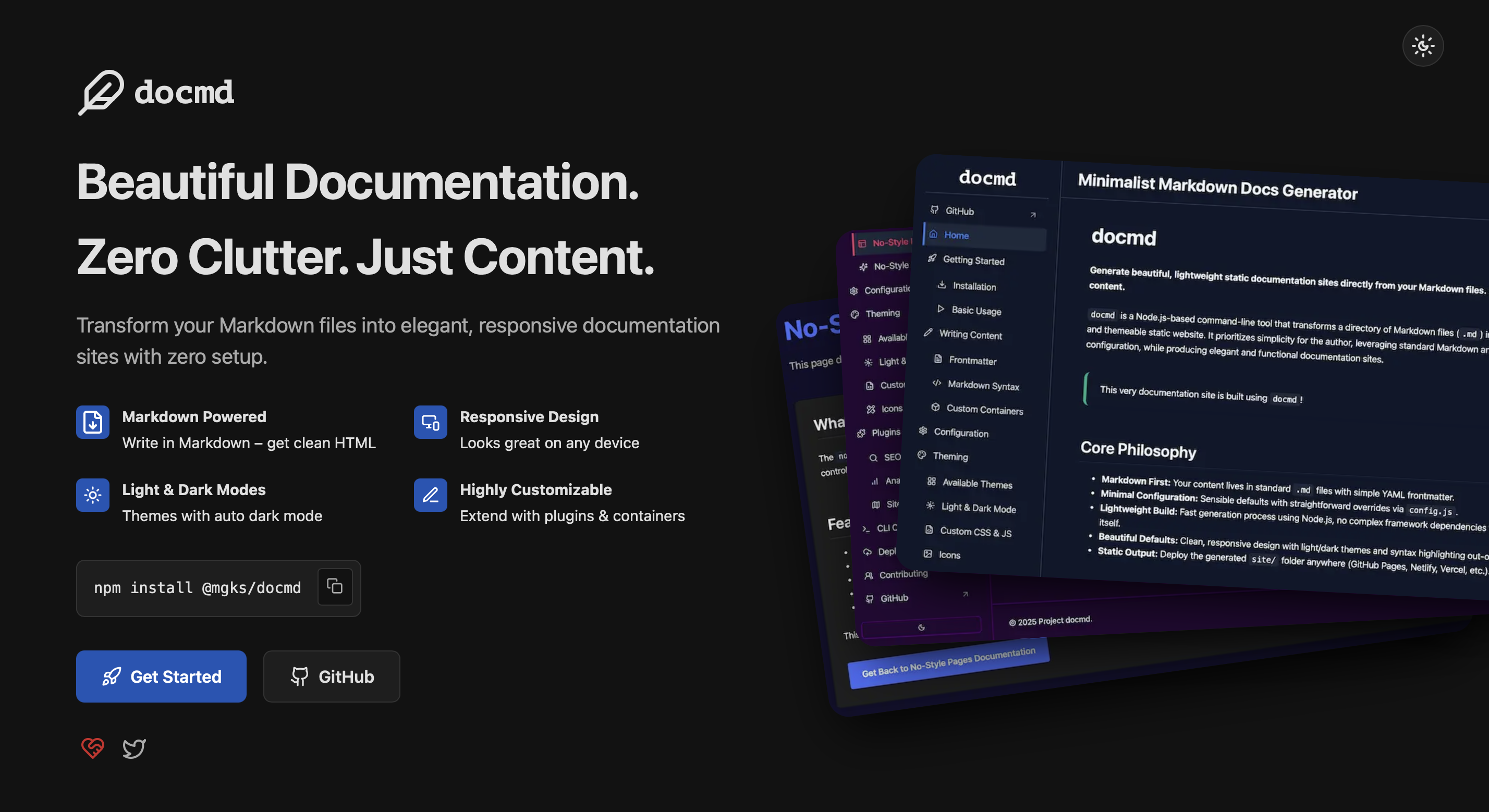 docmd : Universal Documentation Engine gallery image