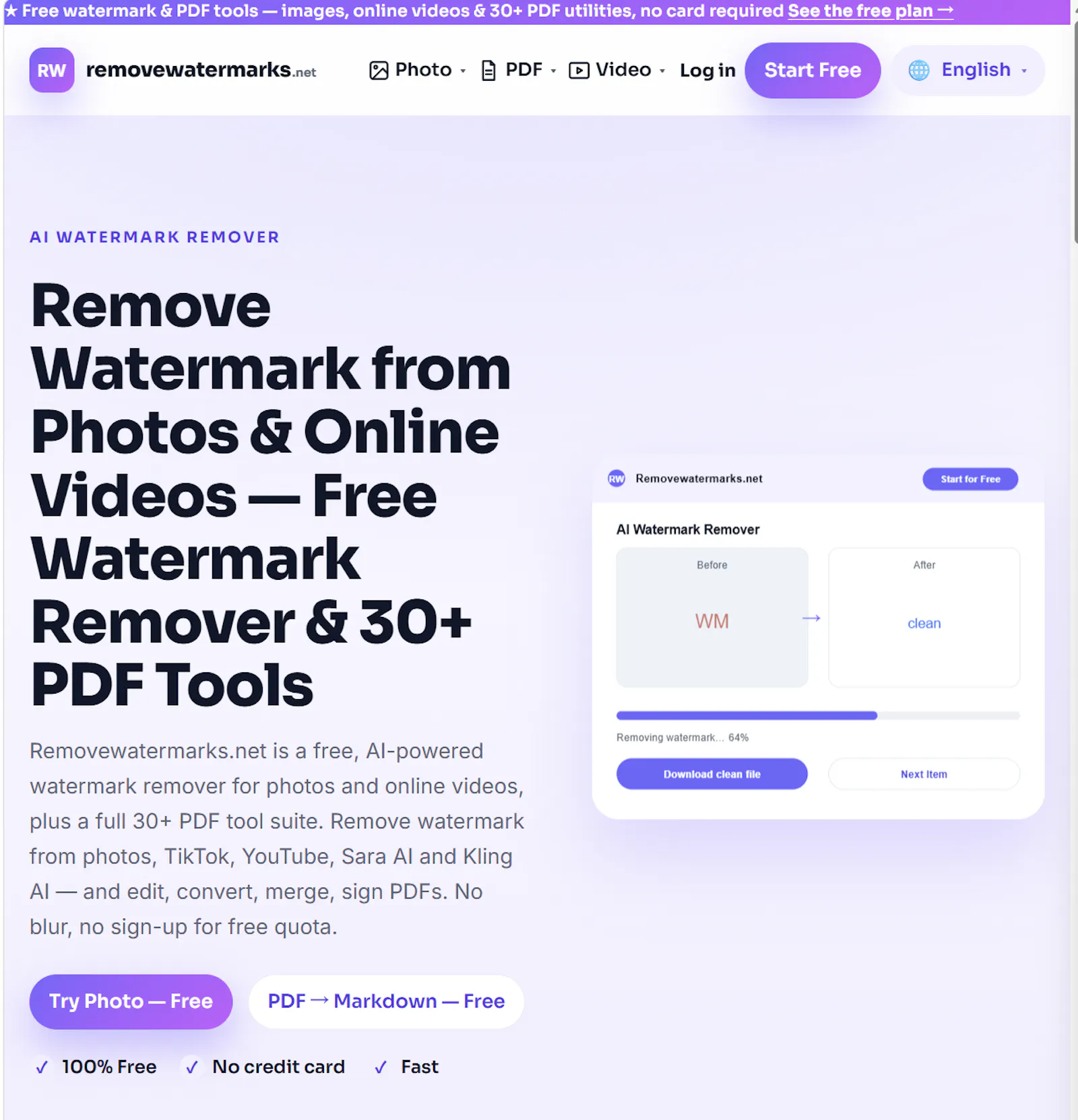 Removewatermarks.net screenshot 2