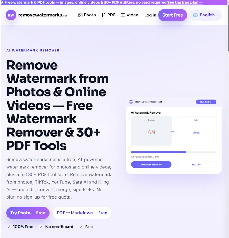 Removewatermarks.net screenshot 2