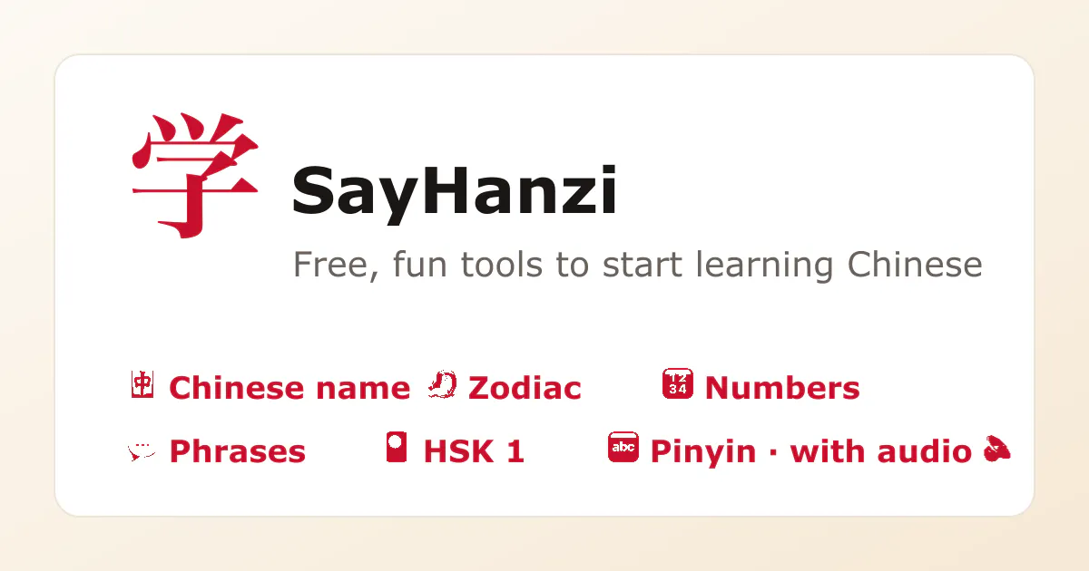 SayHanzi gallery image