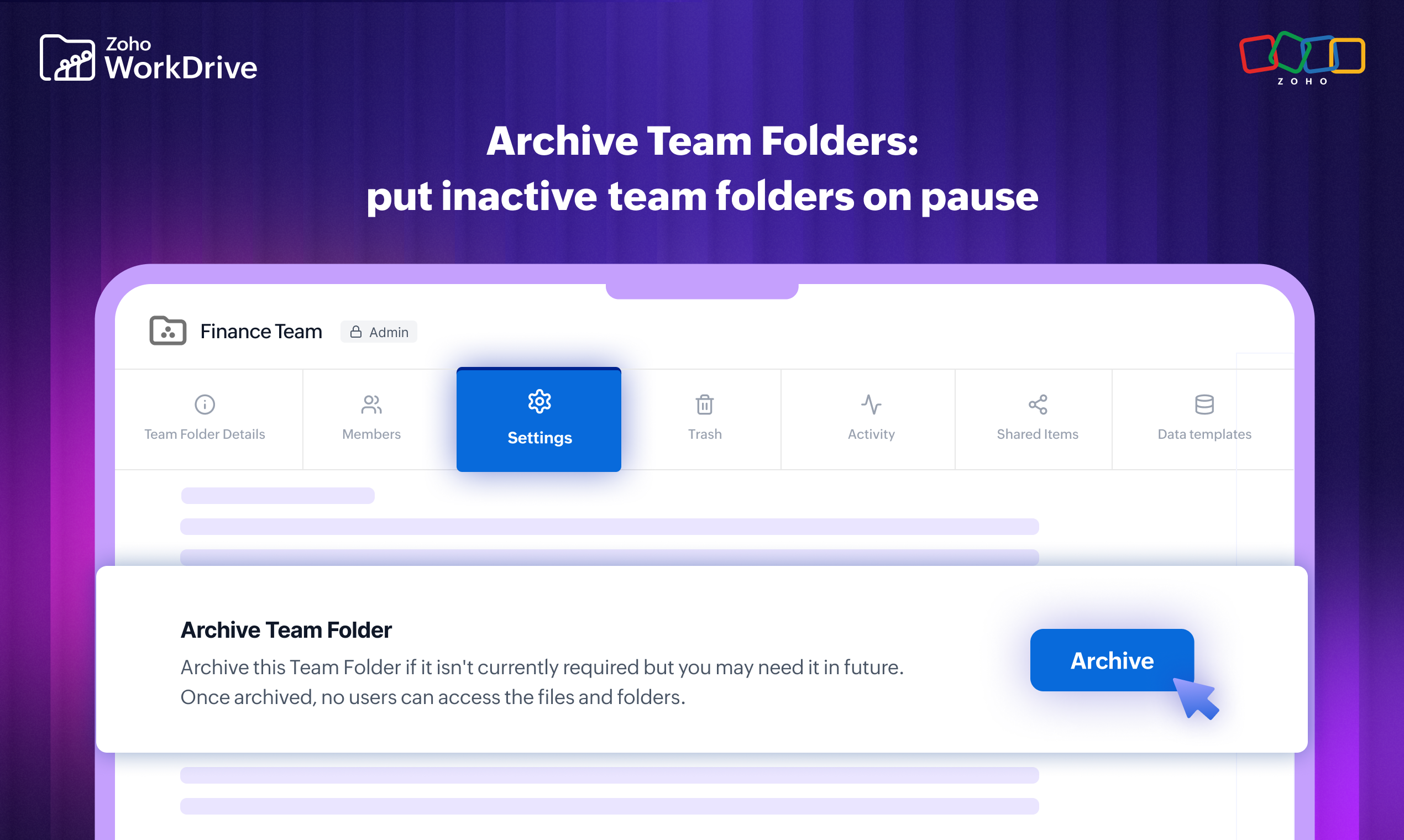 Zoho WorkDrive 6.0 (Phase 1) gallery image