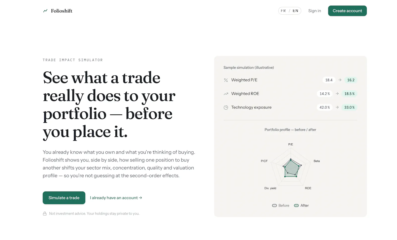 Folioshift screenshot 1
