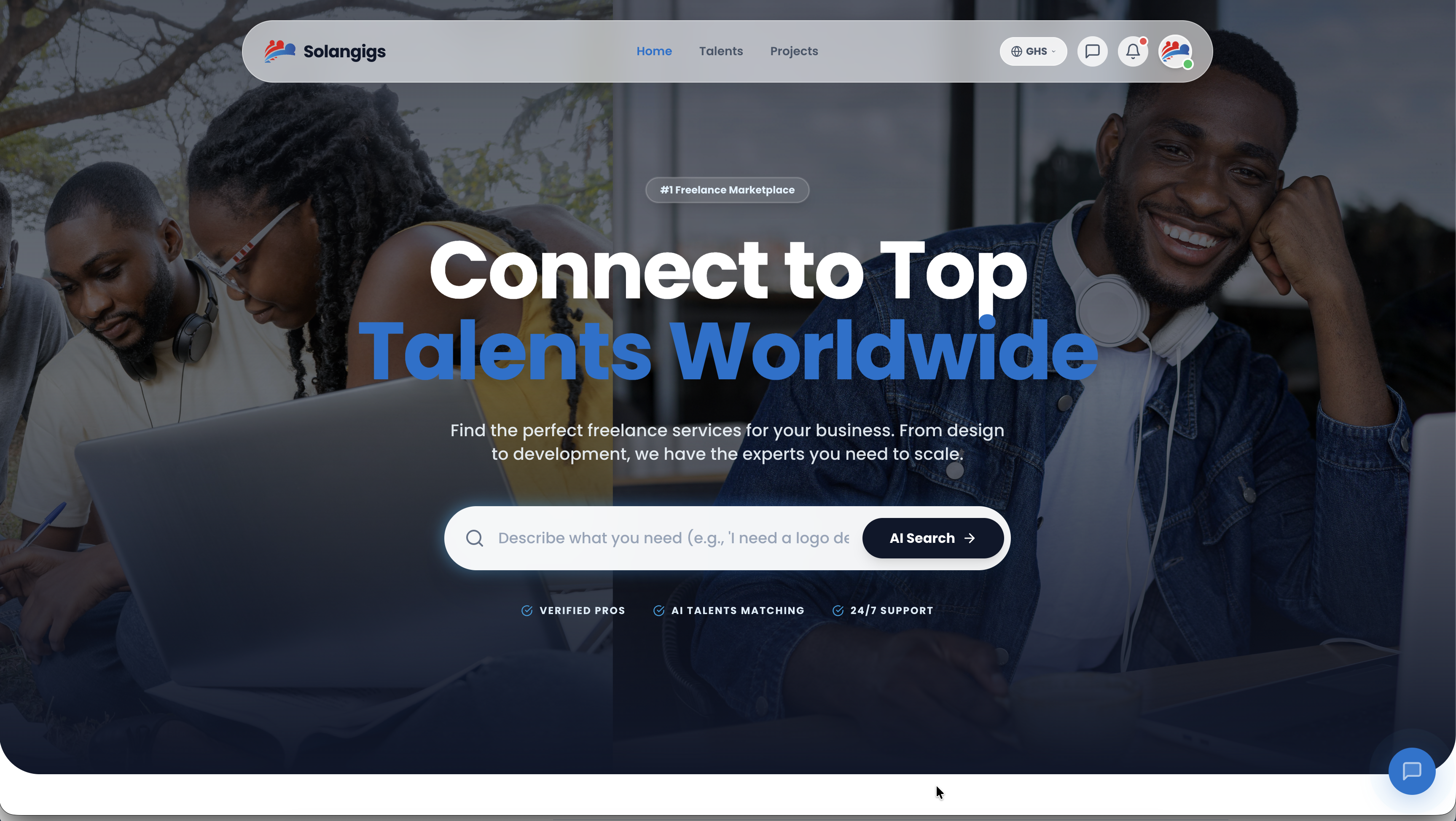 Solangigs - Screenshot 2 showing product features and functionality