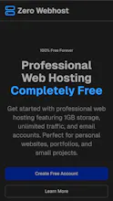 Zero Webhost - 100% Free forever gallery image