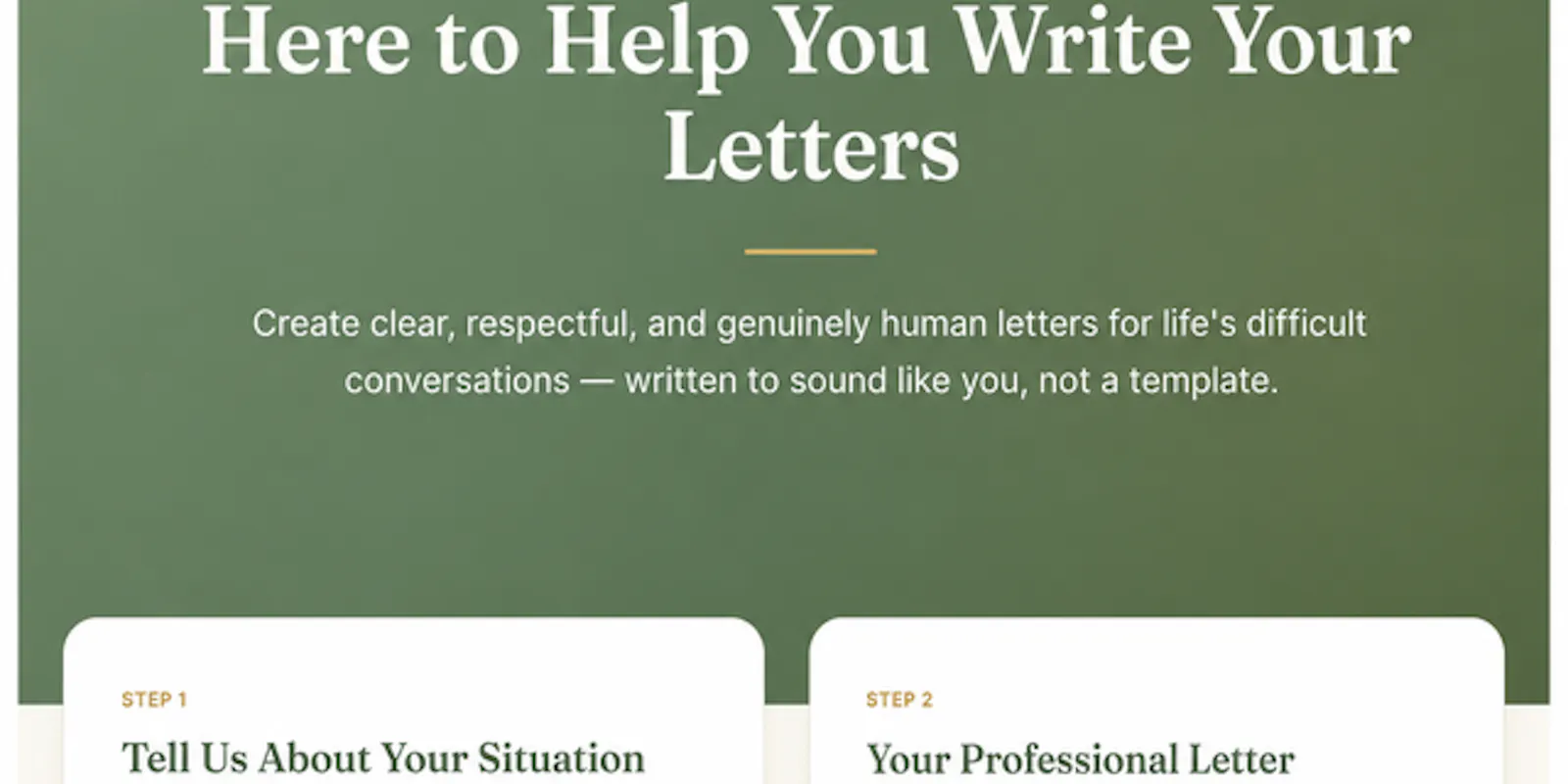 Here to Help You Write Your Letters screenshot 1