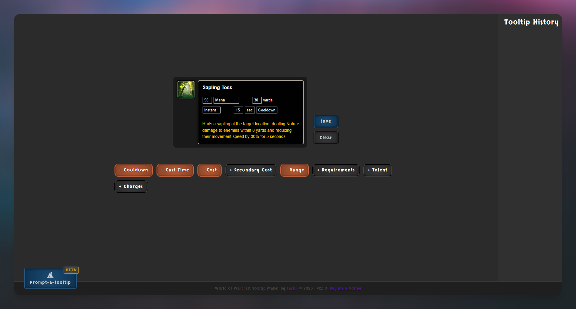 Media WowTooltipMaker.com - Membuat atau meminta petua alat World of Warcraft 3