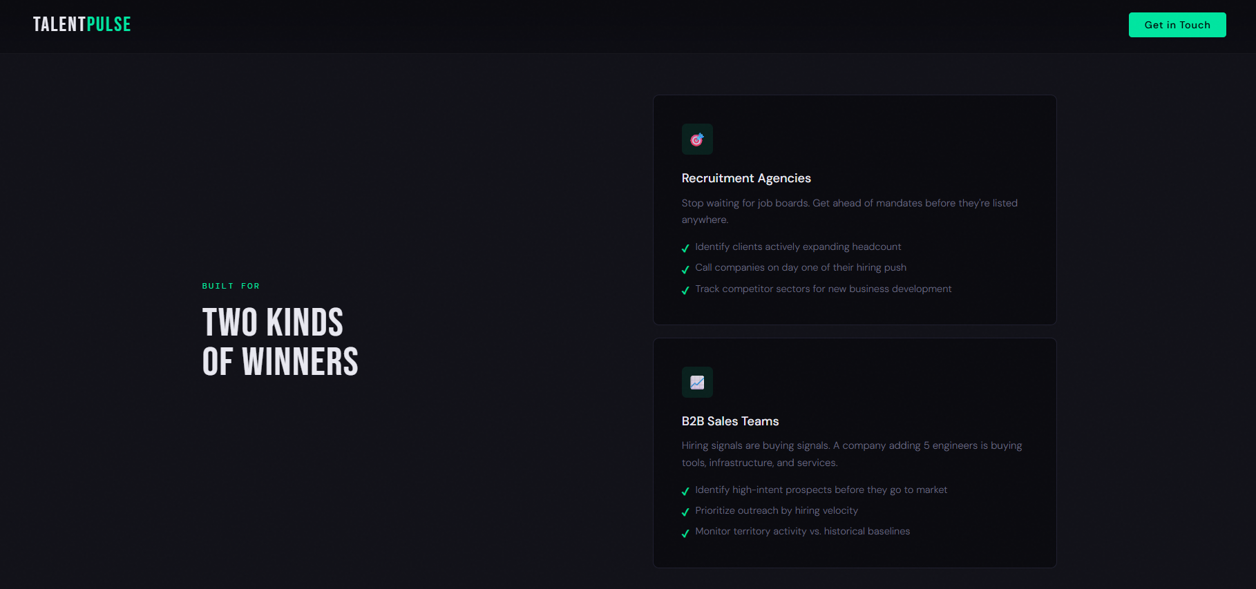 TalentPulse — Hiring Intelligence - Screenshot 5 showing product features and functionality